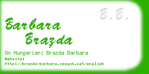 barbara brazda business card